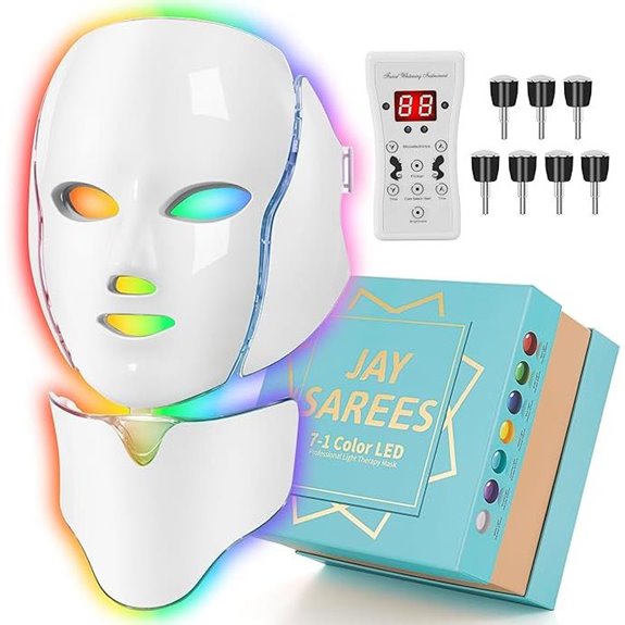 Red Light Therapy Face Mask with 7 LED Colors