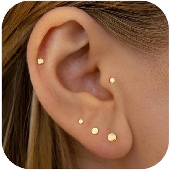 Tiny CZ Stud Earrings for Cartilage and Noses