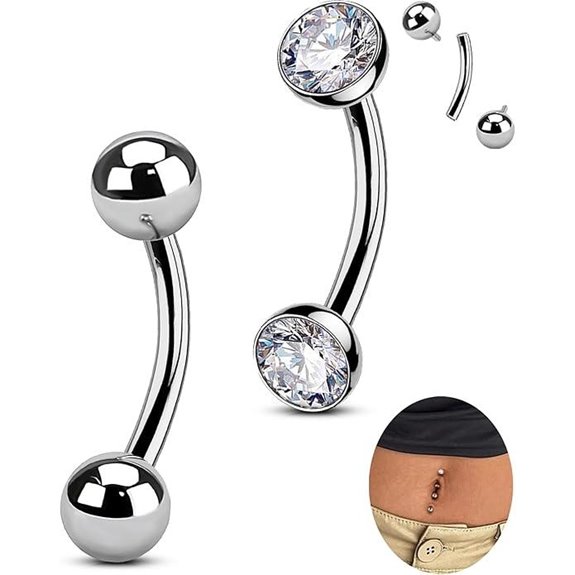 OUFER Snake Eyes Piercing Jewelry Set