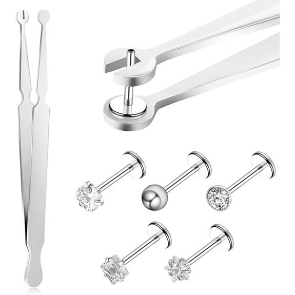 Piercing Clamps for Jewelry Change (Stainless Steel)