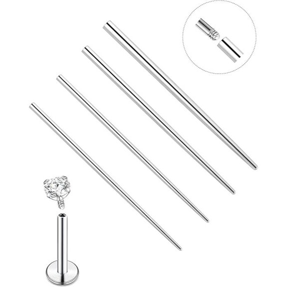 4-Pack Stainless Steel Piercing Taper Kit