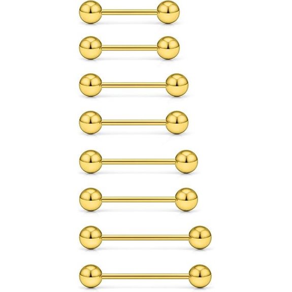 Surgical Steel Tongue & Nipple Rings (Various Sizes)