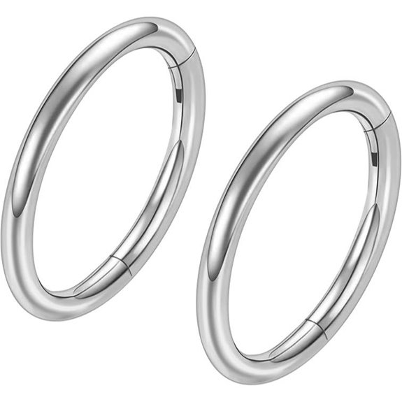 ONESING 2 Pack Surgical Steel Nose Rings for Men Women