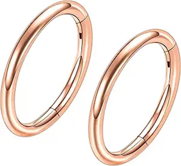 ONESING 2-Pack Surgical Steel Nose Rings for Men Women