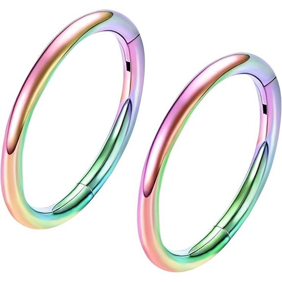 ONESING 2-Pack Surgical Steel Nose Rings for Men Women