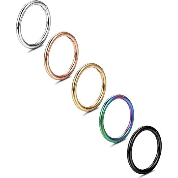 Jstyle Surgical Steel Septum & Cartilage Hoop Jewelry