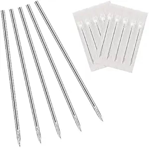 JimKing 10pcs 16G Stainless Steel Piercing Needles