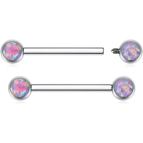 AROWRO Nipple Piercing Jewelry Titanium Bars (Various Sizes)