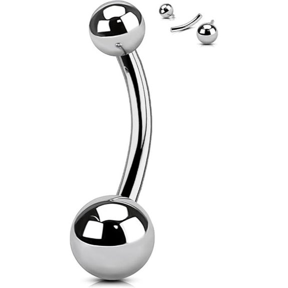 OUFER Titanium Belly Button Rings for Women Men