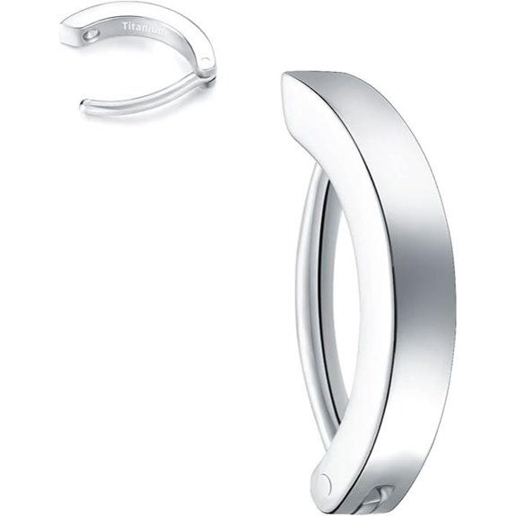 VOJO 14G Titanium Belly Button Ring Navel Piercing