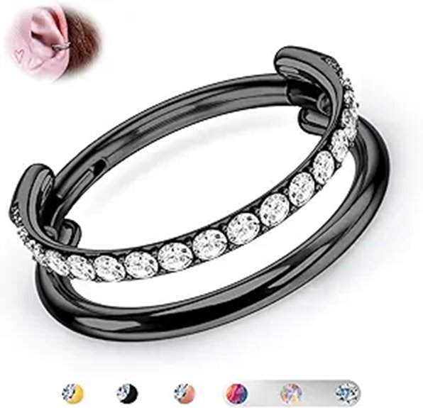 BodyBonita Titanium Cartilage Hoop Earrings (8mm-12mm)