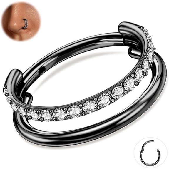 ONESING Titanium Cartilage Hoop Earrings for Women Men