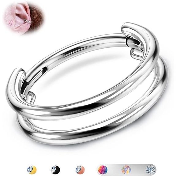 BodyBonita G23 Titanium Cartilage Hoop Earrings
