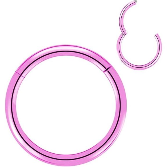 Titanium Nose Rings - Helix Cartilage Rook 20G-16G