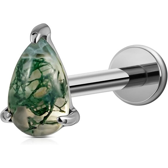 FINE4U Titanium Cartilage Piercing Jewelry 18G