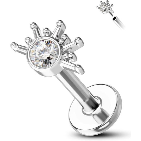 Cocharm Sun Helix Tragus Earring Titanium Jewelry