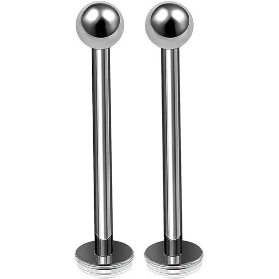 Titanium Labret Studs for Conch and Cartilage Piercing