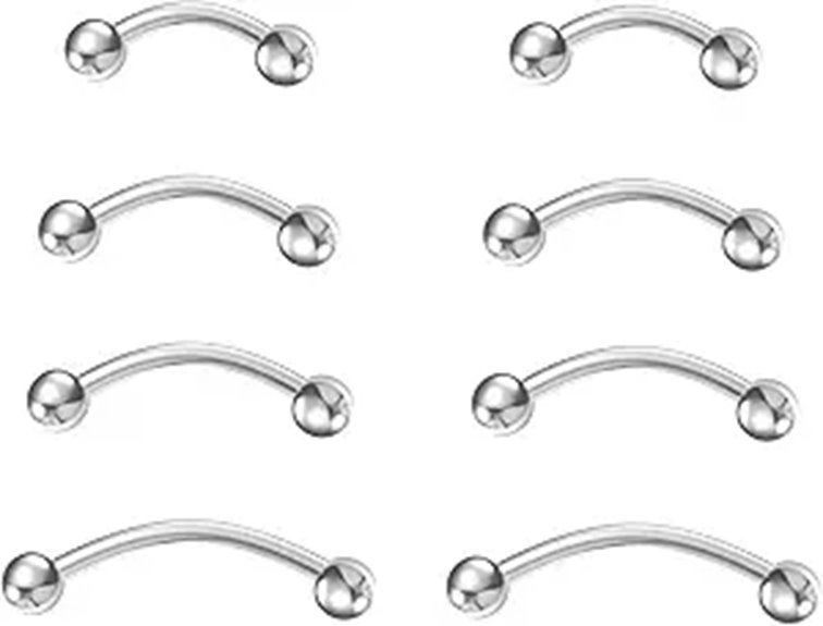 Titanium Curved Barbell for Piercings