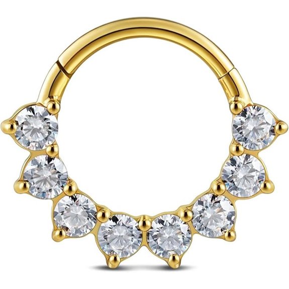 FINE4U Titanium Daith & Septum Piercing Jewelry