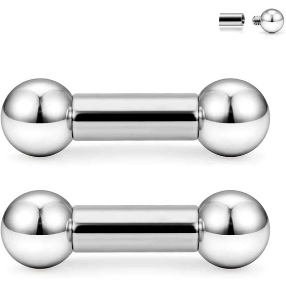 Ruifan Grade 23 Titanium Nipple Piercing Jewelry