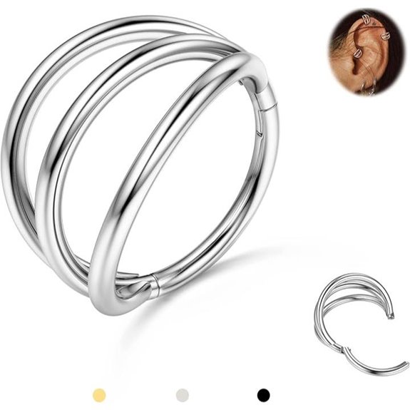 BodyBonita Titanium Hoop Nose Ring Jewelry