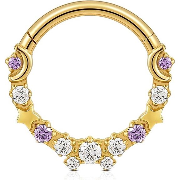 FINE4U Titanium Hoop Collection for Piercings