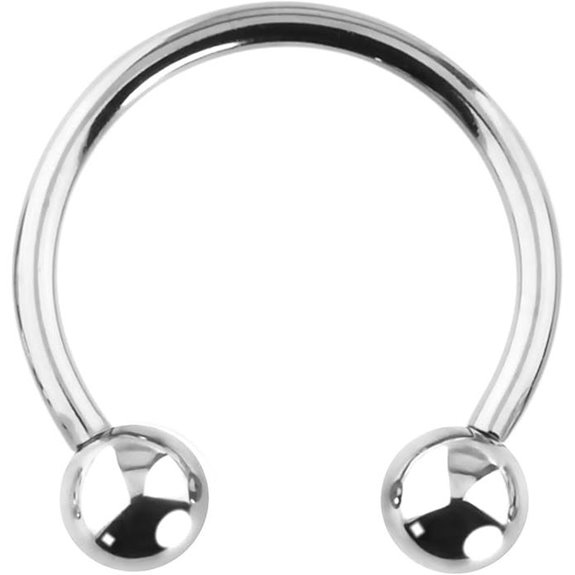 Forbidden Body Titanium Horseshoe Ring for Cartilage