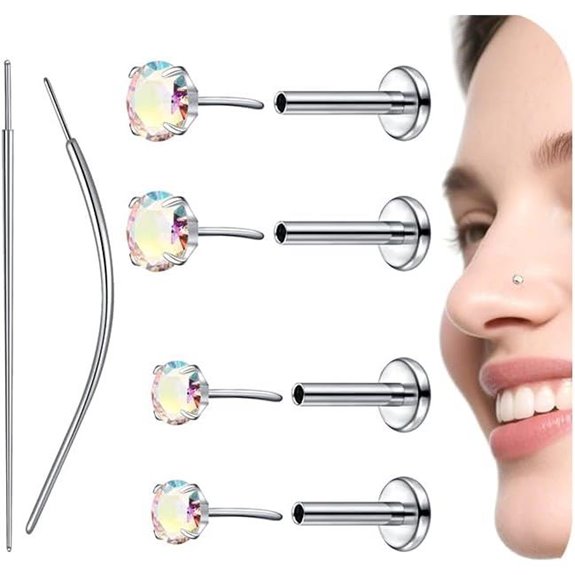 QWALIT Titanium Earrings for Women Hypoallergenic Piercing