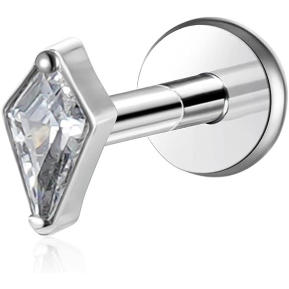 Titanium Threadless Labret Studs for Piercing Jewelry