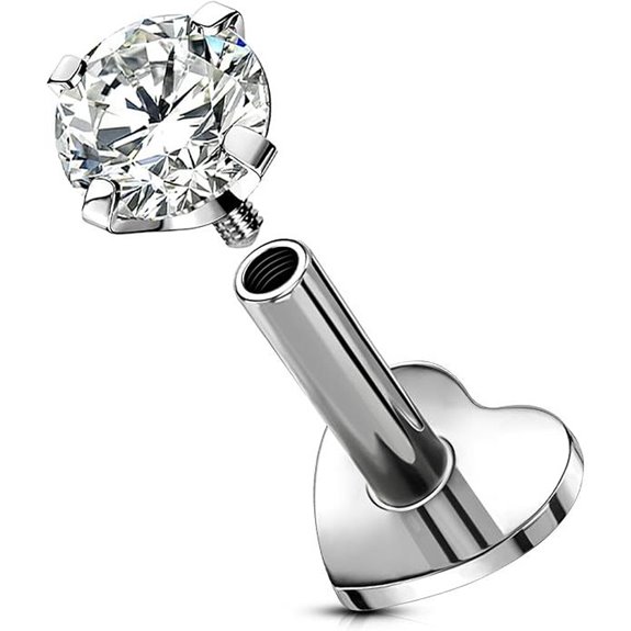 Titanium Labret Earrings for Lip Helix Cartilage Men Women