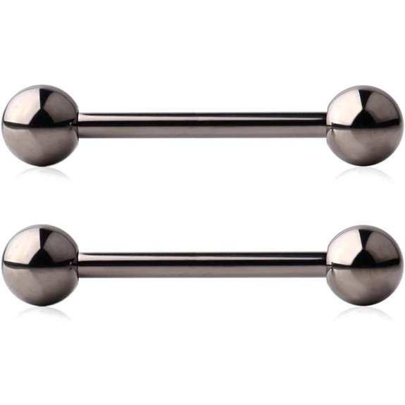 Ruifan Titanium Nipple Piercing Barbell Jewelry