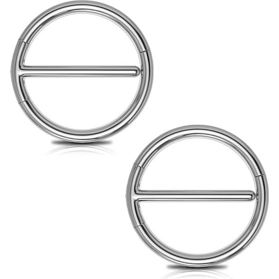 OUFER 14G Titanium Nipple Rings & Clicker Jewelry