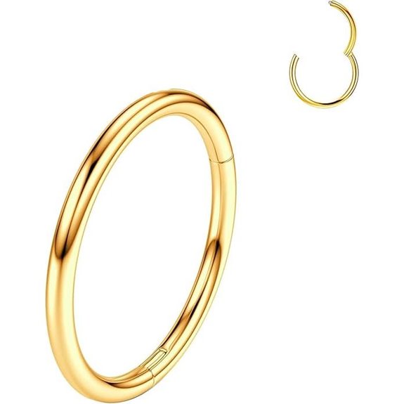 Titanium Nose Rings and Hoop Earrings (Multiple Gauges)