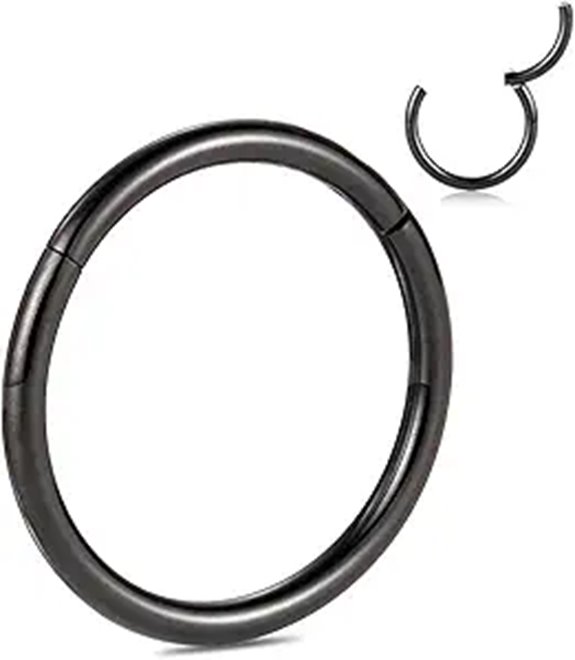 PEAKLINK G23 Titanium Nose & Cartilage Piercing Rings