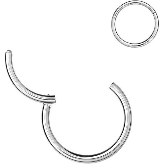 MissNity G23 Titanium Nose Hoop Rings (Multiple Gauges)