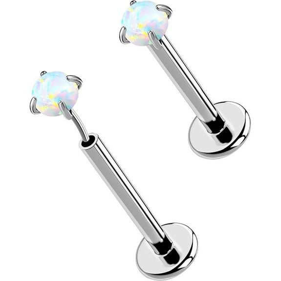 OUFER Titanium Nose and Lip Piercing Jewelry Set