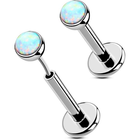 OUFER Titanium Nose Lip Studs 2-Pack