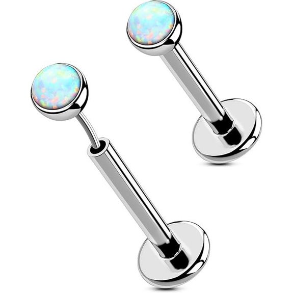 OUFER Titanium Nose Lip Studs for Men Women
