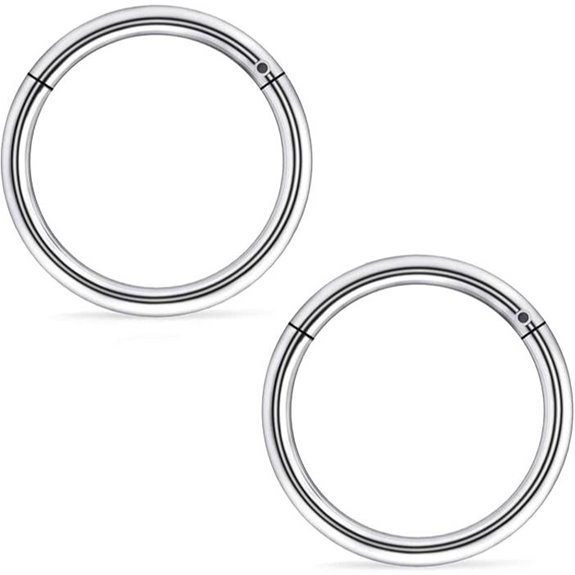 Ruifan Titanium Nose Rings and Piercings for Men Women