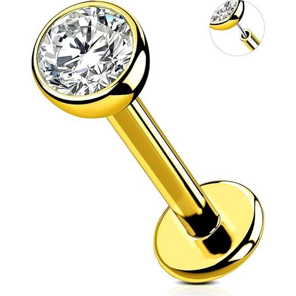 OUFER Titanium Nose Stud Earrings 2Pcs for Women Men