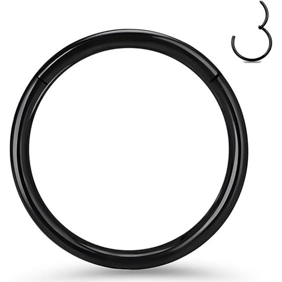 Titanium Hinged Nose Rings for Men Women