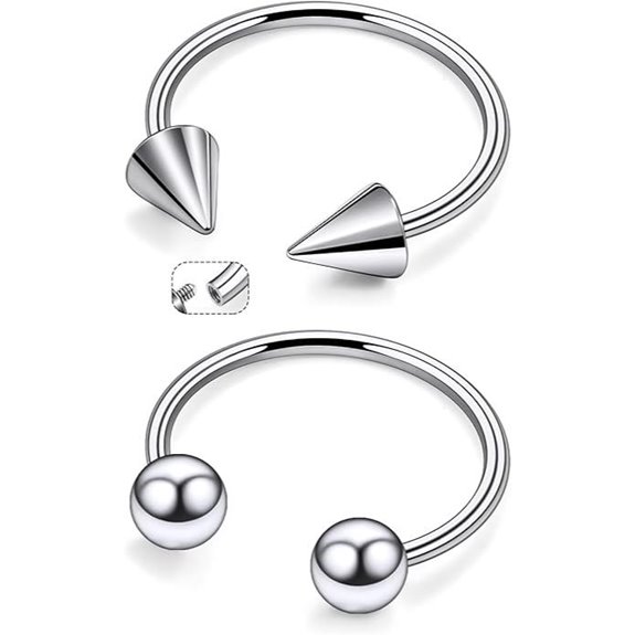 Titanium Septum & Nose Rings Gauge Earrings
