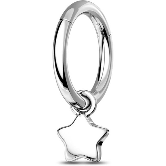 COCHARM G23 Titanium Rook Piercing Hoop Earring