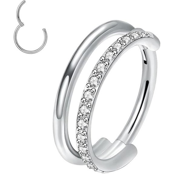 titanium septum cartilage hoop