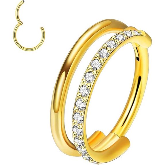 VOJO G23 Titanium Septum & Cartilage Hoop Piercing