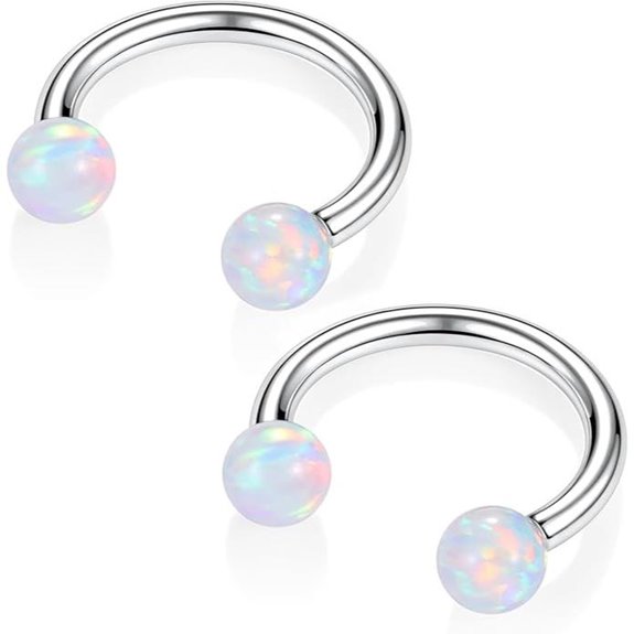 Titanium Septum & Cartilage Piercing Rings (2 Pack)