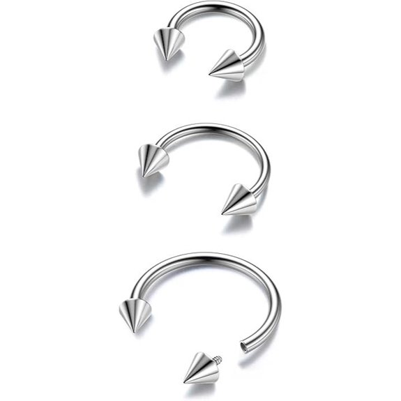 BodyBonita Titanium Septum Rings - 2/3pcs Nose Jewelry