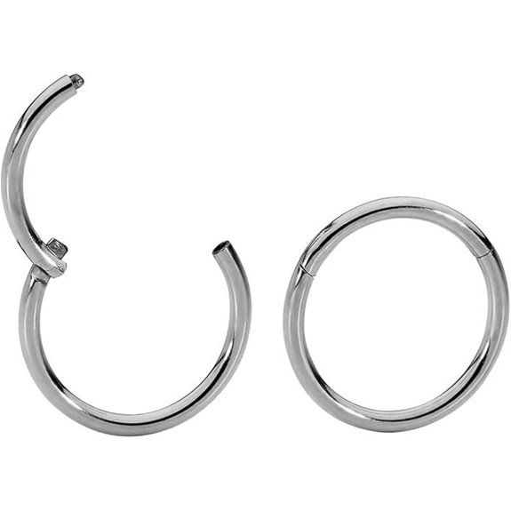 365 Sleepers Titanium Septum Jewelry (2pcs 6-13mm)
