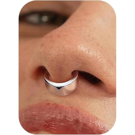BodyBonita Titanium Septum Rings (16G 8-10mm)
