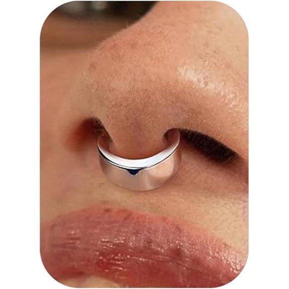 BodyBonita Titanium Septum Rings (16G) for Men & Women